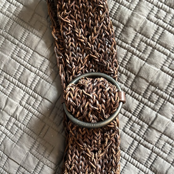 🍋Abercrombie and Fitch Belt. Brown. M/L - Picture 3 of 3